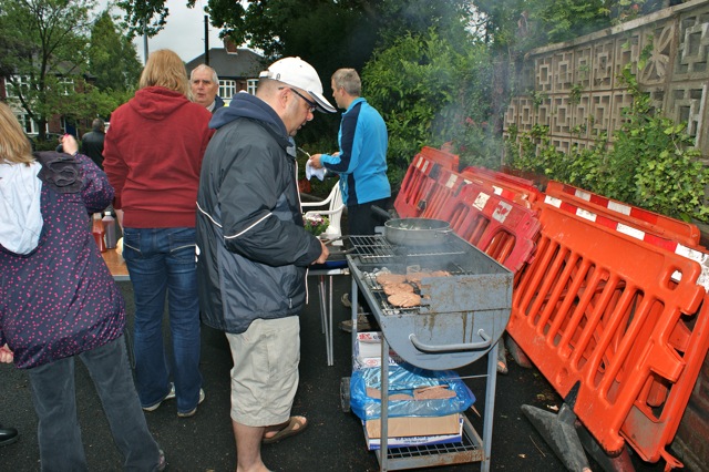 Image to show burgers in preparation