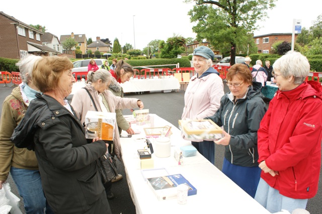Image showing more wrapped-up parishioners